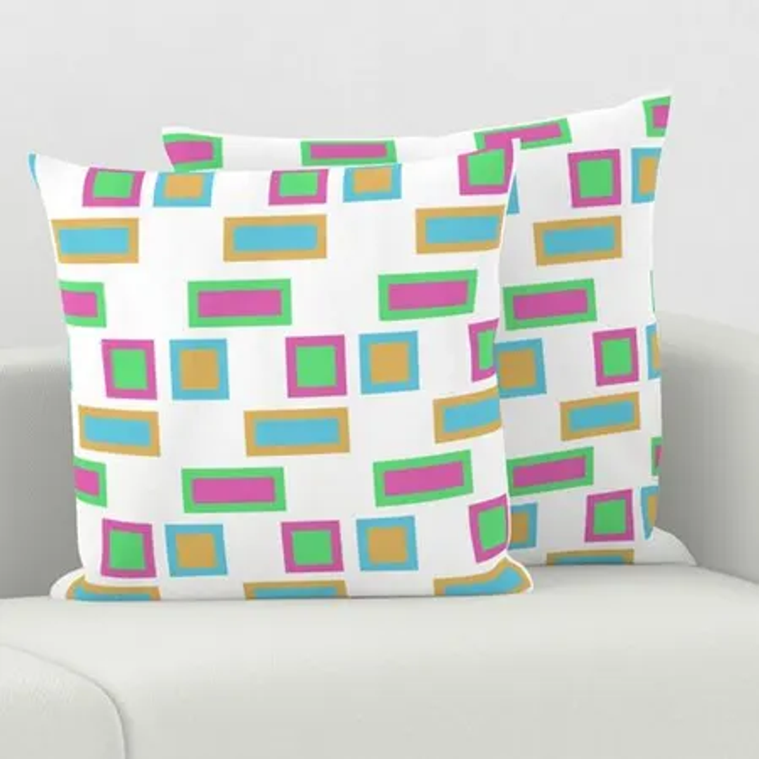 Layered frames cushion cover