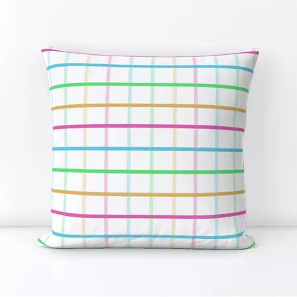 Colorful Gingham cushion cover