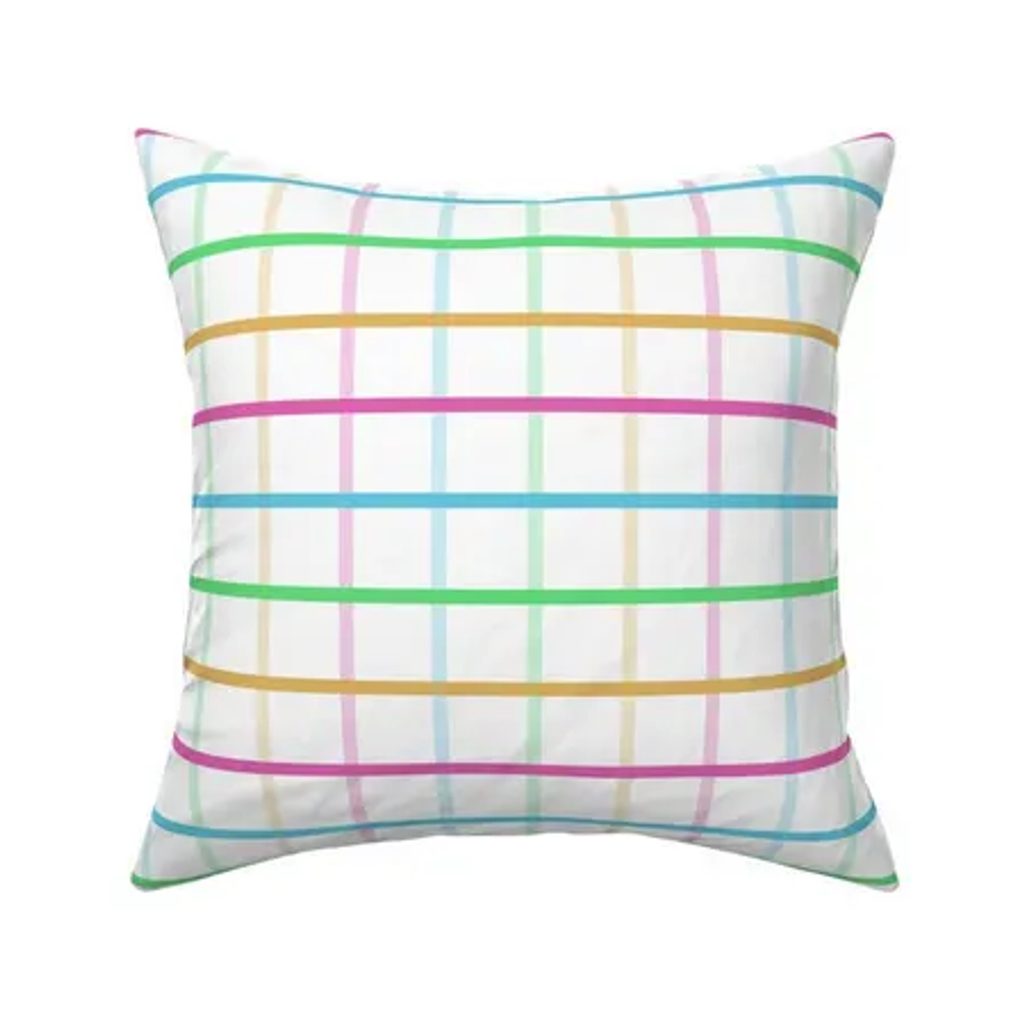 Colorful Gingham cushion cover