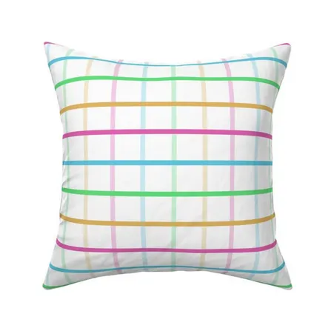 Colorful Gingham cushion cover