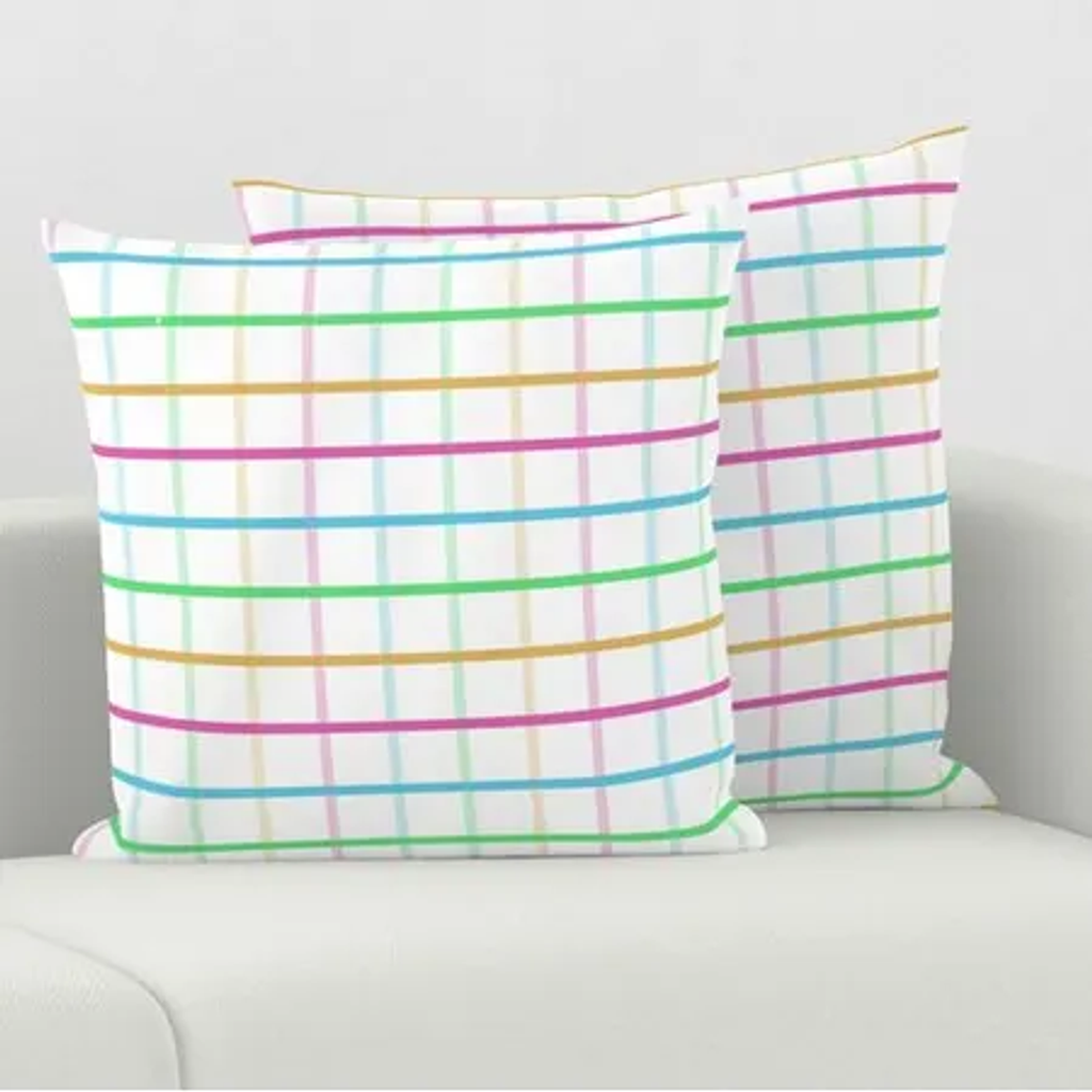 Colorful Gingham cushion cover