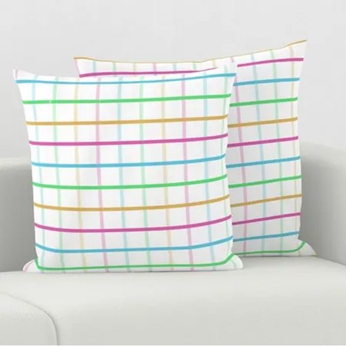 Colorful Gingham cushion cover