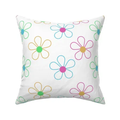 Floral rainbow cushion cover